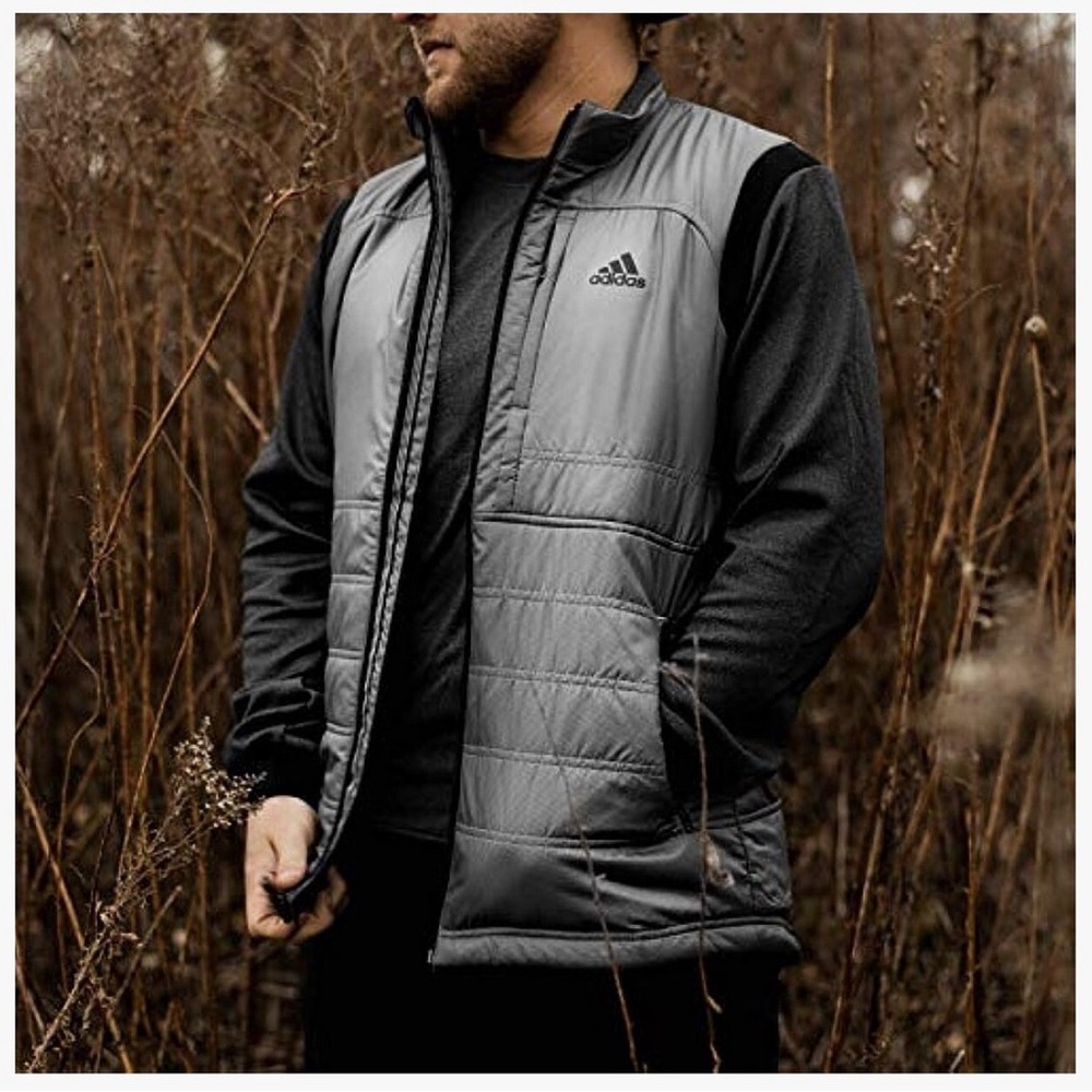 S-L Adidas Performance Golf Mens Climaheat Frostguard Primaloft Full Zip Jacket